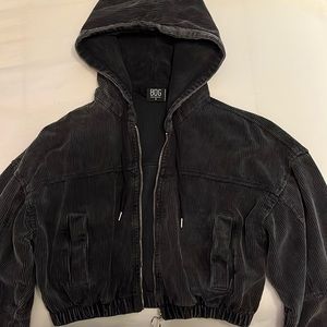 Urban Outfitters BDG Cropped Black Corduroy jacket Small